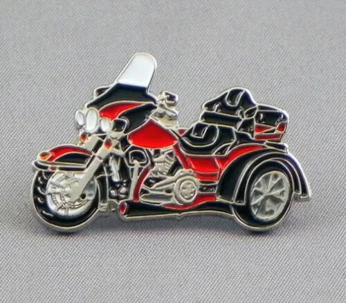 Red trike motorbike pin - motorbike,