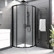 800mm Black 8mm Glass Quadrant