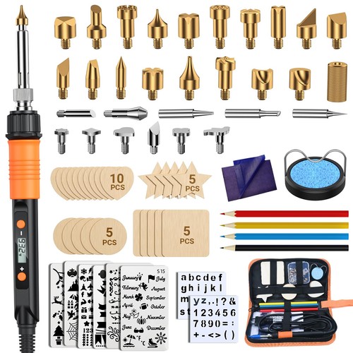 Preciva pyrography kit 70pcs - preciva,