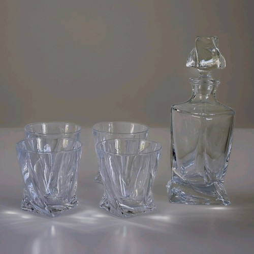 Glass decanter tumbler set - glass, &