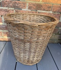 Vintage Wicker Waste Paper Bin