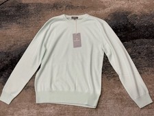 N.Peal Men's Oxford Round Neck