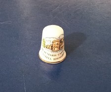 Vintage bone china thimble - bone,