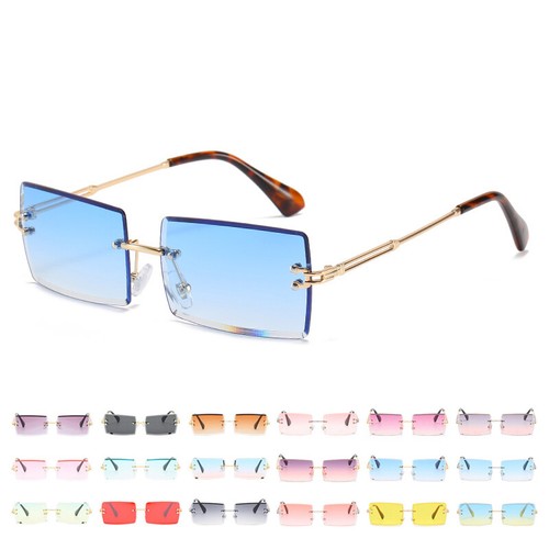 Retro rimless rectangle - retro,