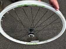 Bicycle Front Wheel, QR, White, Schrader V/v - 26 Inch - Alloy