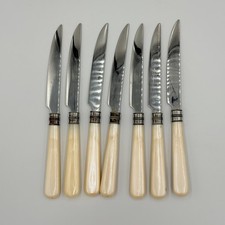 VTG Steak Knives Set 7 Faux