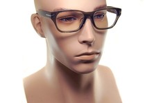 TOM FORD Blue Block Mens Eyeglasses FT5781 020 54mm Square Large Frames GREY