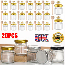 20 Pack Glass Mini Jam Jars