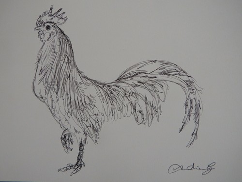 Original black pen ink - original, &