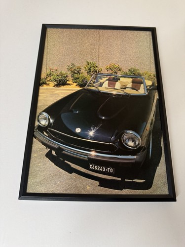 Framed original 1982 fiat - framed,