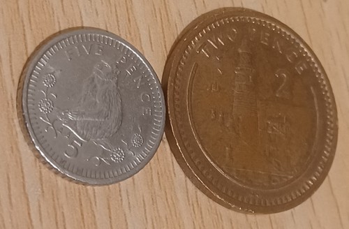 Gibraltar coins - coins, x2