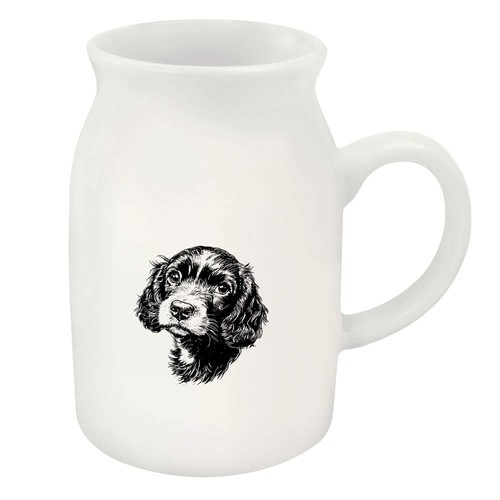 Cocker spaniel puppy - 'cocker, ceramic