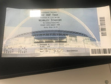U2 360 TOUR 2009 WEMBLEY STADIUM TICKET STUB