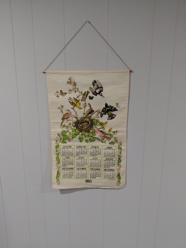 Vintage 1983 calendar tea - calendar,