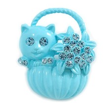 Kitten In The Basket Crystal