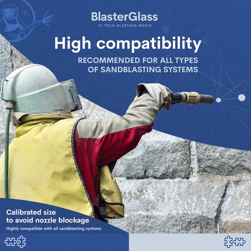Blasterglass tech 10kg bag - blasterglass,