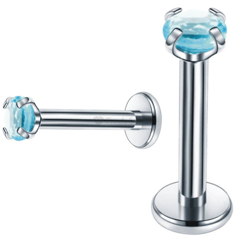Pair tiny gem labret tragus - gem,