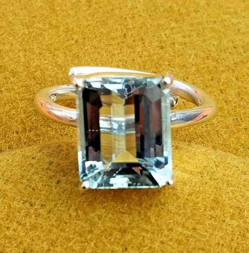 Natural aquamarine octagon cut - natural,