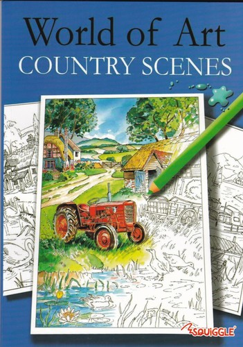 Country scenes colouring - scenes, book