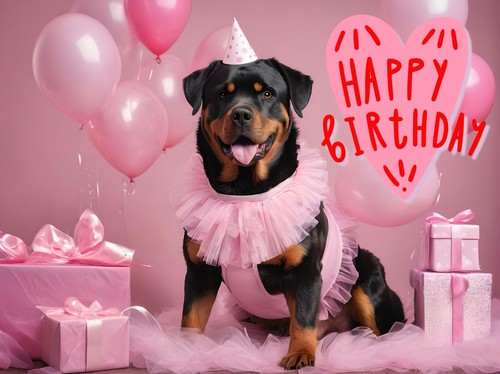 Rottweiler dog birthday - dog,