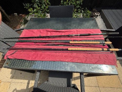 Three fishing rods - three, rods,
