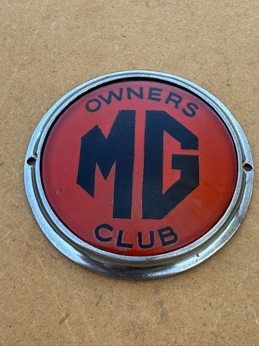 Owners club car badge - mg,