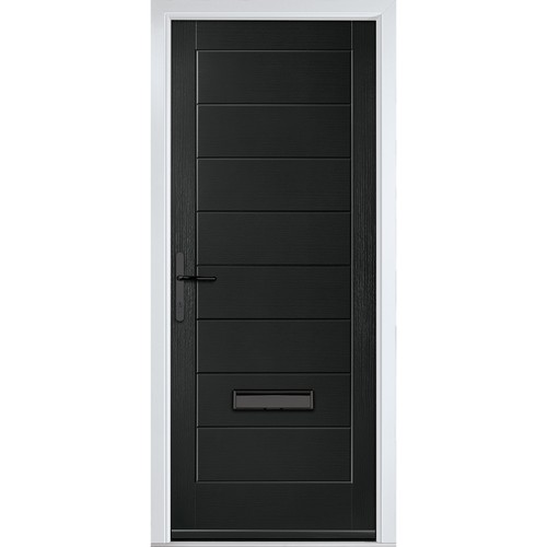 Composite door monza black - door,
