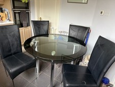 Dining Table and 4 Chairs Set