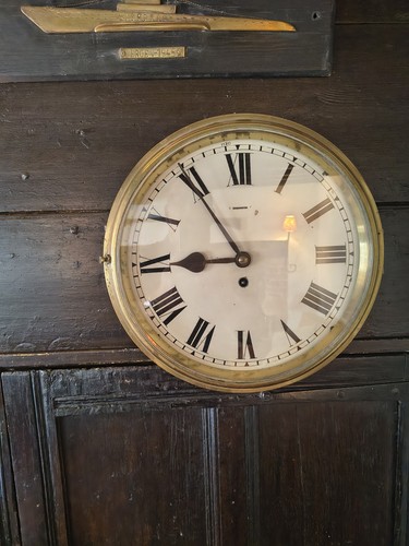 Ships bulkhead clock antique - ships,