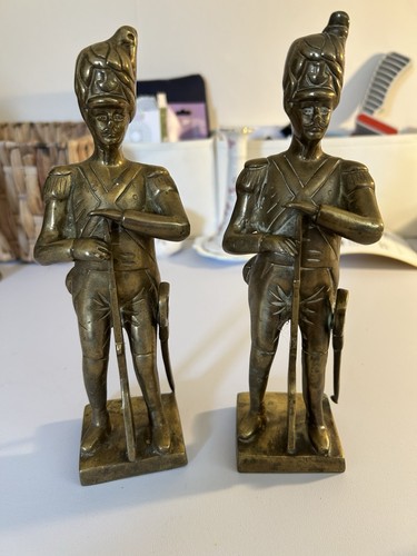 Vintage pair solid brass - solid,