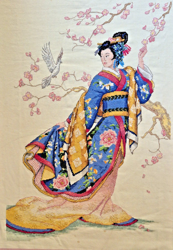Geisha cherry blossom - geisha,