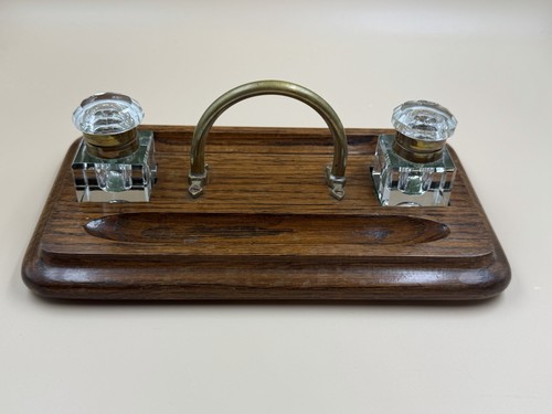 Edwardian desk inkwell - edwardian,