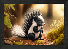 Sweet skunk Sam Framed Wall