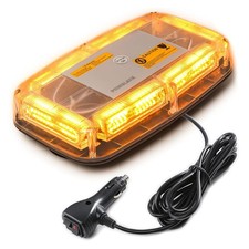 12/24v Beacon Bar Light Roof AmberRecovery Warning Strobe 28cm Flashing Magnetic