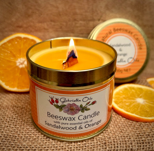 Sandalwood orange beeswax - sandalwood, &