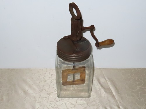 Antique large butter - butter, churn
