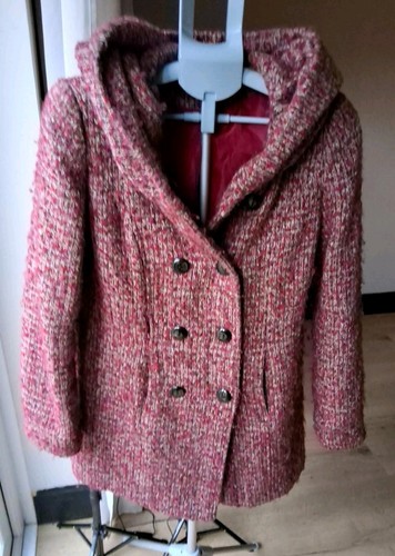 Camaieu hooded boucle coat - coat, uk