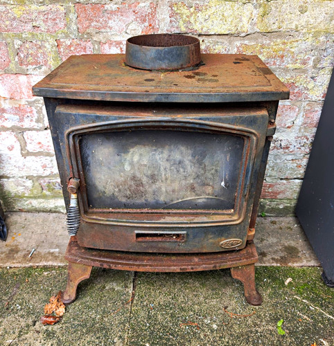 Freestanding cast iron and flu - freestanding,