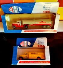 2 x "AMERICAN HIGHWAY LEGENDS" DIE CAST TRUCKS - PENNZ OIL & CHEVRON GASOLINE