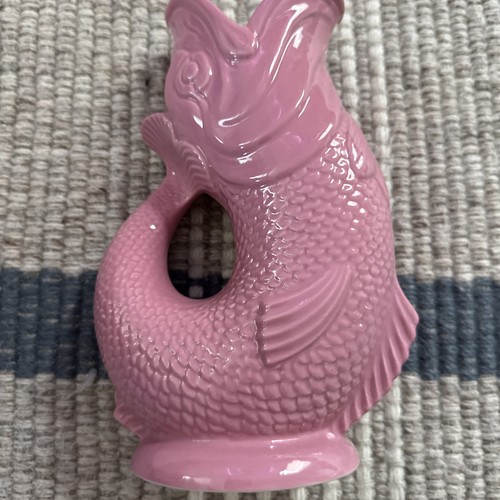 Wade pink gluggle jug - , vgc