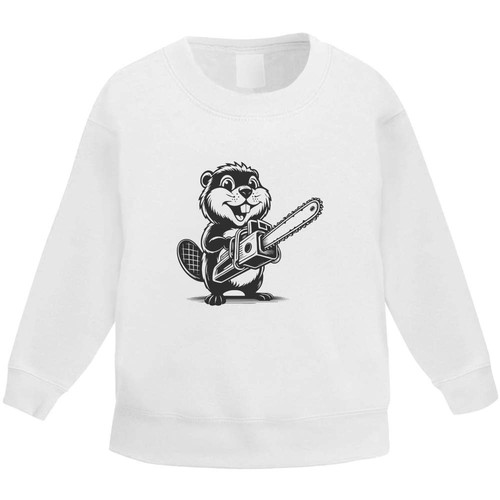 Beaver with chainsaw kids - chainsaw',