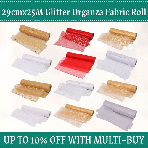 Glitter sequin studded organza - sequin,