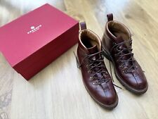 Grenson Bobby Mens Casual Boots Lace ExtraLite Shoes in Brown Leather 10.5 44.5
