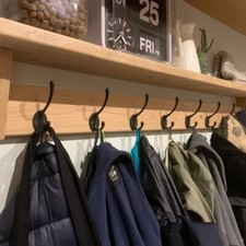 Oak coat rack shelf - oak,