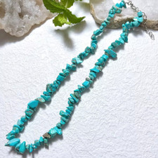 Chip Bead Natural Crystal Adjustable Necklace