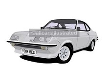 VAUXHALL FIRENZA CAR ART PRINT