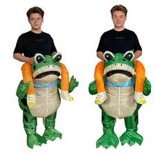 Frog ride inflatable - on,
