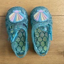 Blue glitter jelly seashell
