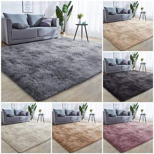 Fluffy rugs anti slip large - fluffy,