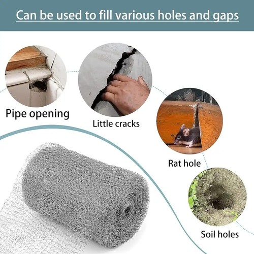 Stainless steel wool mice - steel,